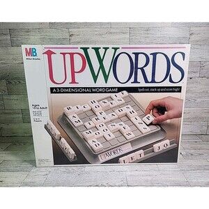 NEW Upwords Board Game 1988 Vintage Milton Bradley Family Night FACTORY SEALED